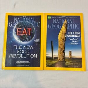 National Geographic Magazine 2014 May Stonehenge August The First Stonehenge